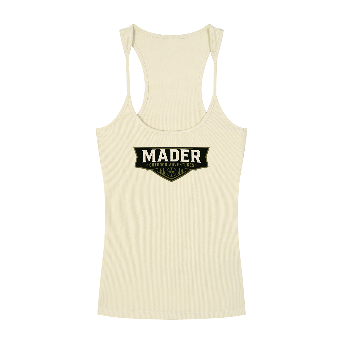MOA Crest | Slim Fit Ribbed Racerback Tank Top