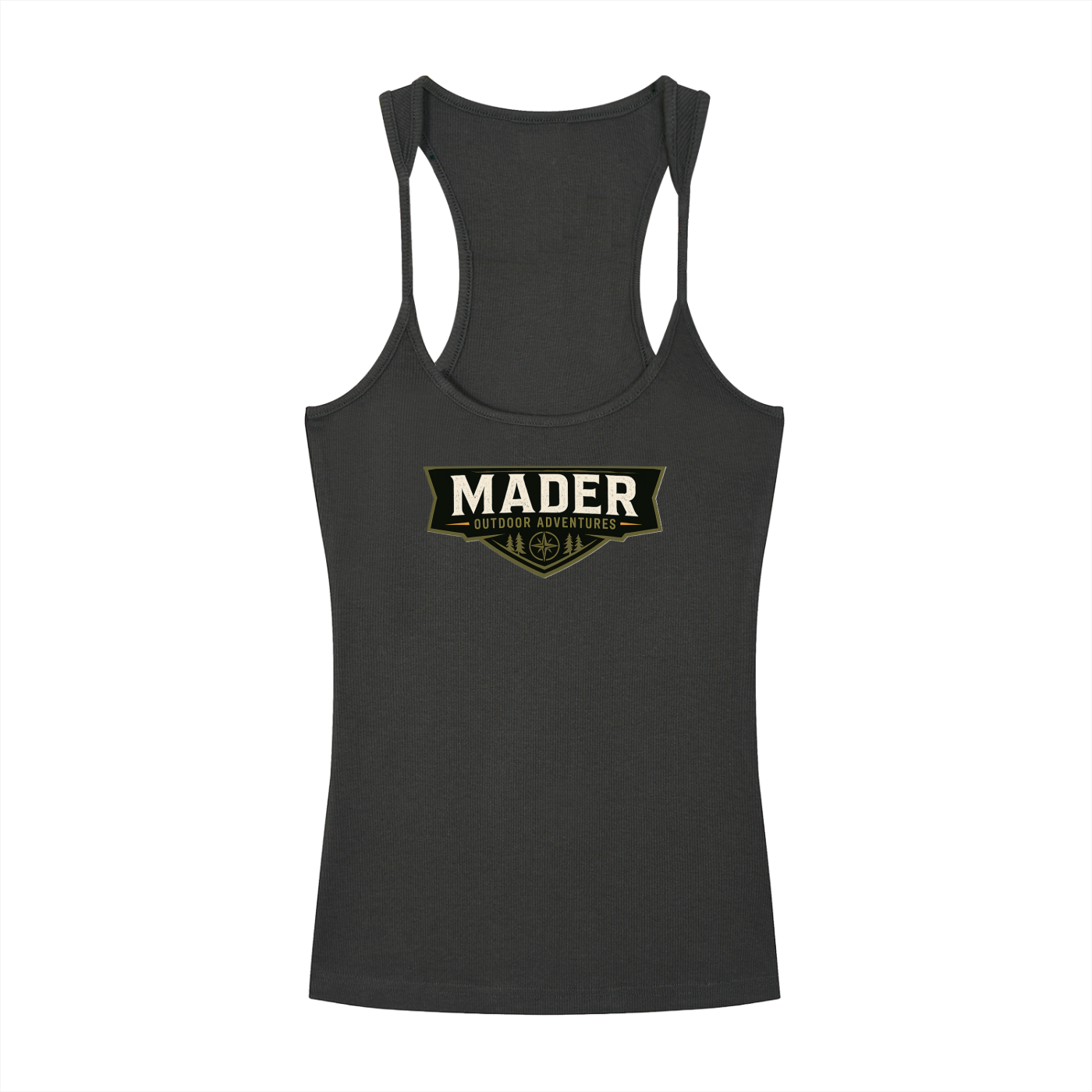 MOA Crest | Slim Fit Ribbed Racerback Tank Top