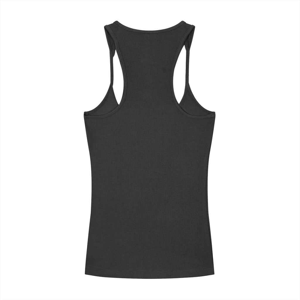 MOA Crest | Slim Fit Ribbed Racerback Tank Top