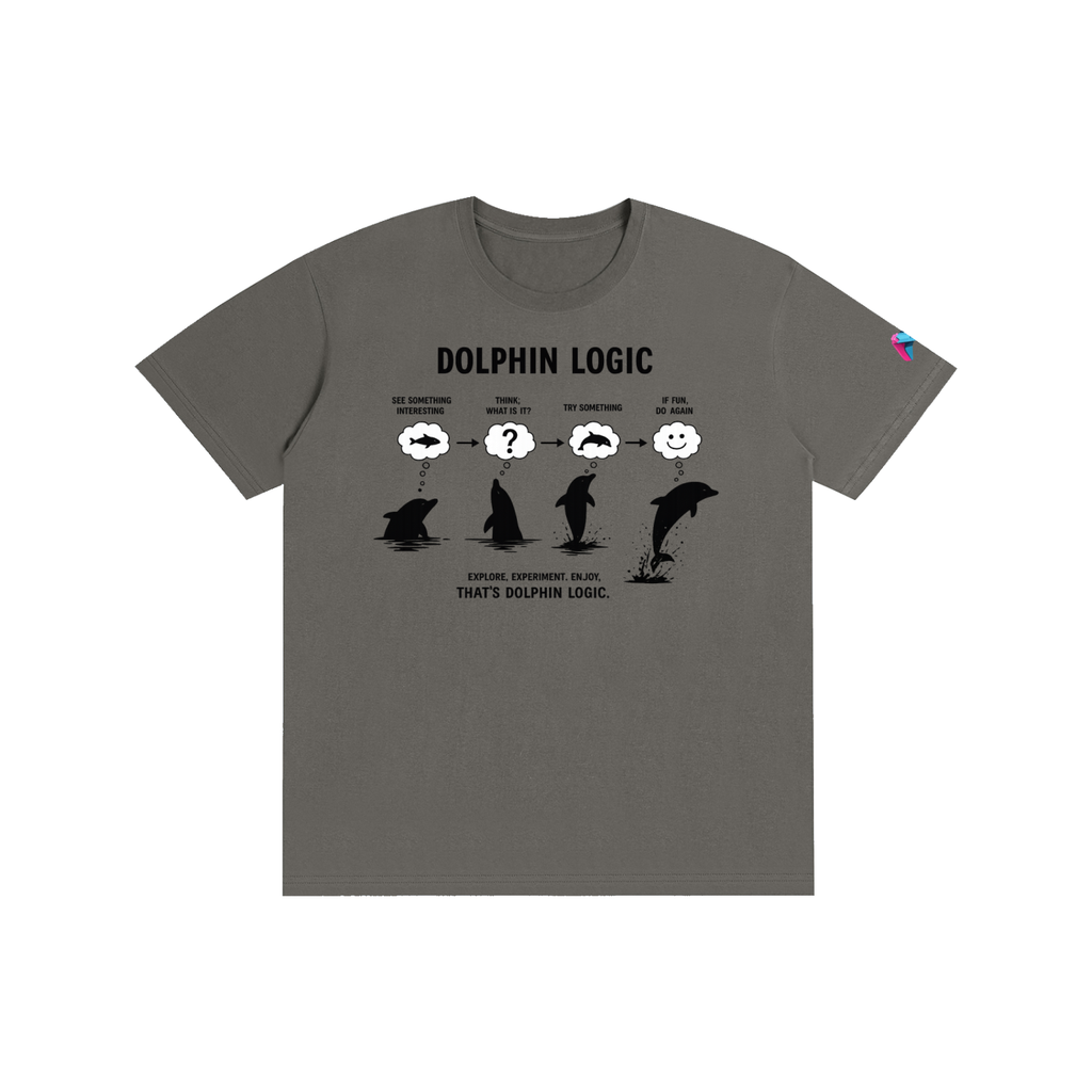 Dolphin Logic | Pure Cotton Unisex T-Shirt